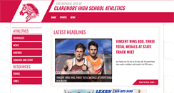 Desktop Screenshot of claremoreathletics.com
